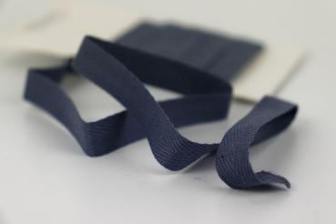 Köperband auf Wickel 10 mm Breite und 3 m Länge, Blaugrau